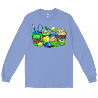 Colony Blue tennis coffee cups Long Sleeve Tee - AdoDesignShop