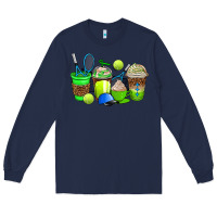 Navy tennis coffee cups Long Sleeve Tee - AdoDesignShop