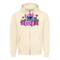 Sandshell aloha summer stitch Zipper Hoodie - Zillion Design Studio