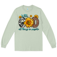 Matcha with god all things are possible sunflower Long Sleeve Tee - Zillion Design Studio