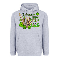Heather Grey i don t give a luck Heavyweight Hoodie - Artiststas