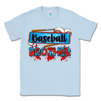 Dusty Blue baseball brother Classic Tee - Zillion Design Studio