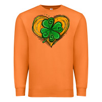 Carrot St. Patrick's Day Heart with Shamrock Premium Sweatshirt - Jasminsmagicworld