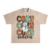 French Oak cozy season snowman Urban Heavy Tee - MaliasSmallBusiness