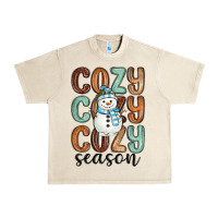 Sandshell cozy season snowman Urban Heavy Tee - MaliasSmallBusiness