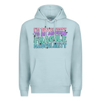 Blue Mist i'm too clumsy to be around fragile masculinity Premium Hoodie - MaliasSmallBusiness
