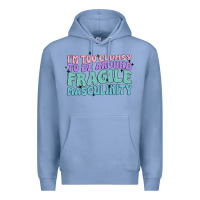 Colony Blue i'm too clumsy to be around fragile masculinity Premium Hoodie - MaliasSmallBusiness