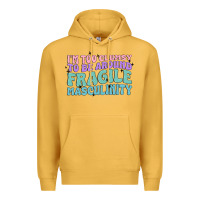 Mustard i'm too clumsy to be around fragile masculinity Premium Hoodie - MaliasSmallBusiness