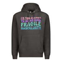 Smoke i'm too clumsy to be around fragile masculinity Premium Hoodie - MaliasSmallBusiness