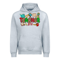 Heather Grey teacher life Urban Hoodie - MaliasSmallBusiness