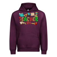 Mauve Wine teacher life Urban Hoodie - MaliasSmallBusiness