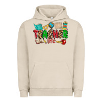 Pigment French Oak teacher life Urban Hoodie - MaliasSmallBusiness