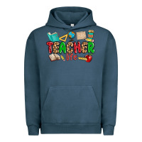 Pigment Midnight Navy teacher life Urban Hoodie - MaliasSmallBusiness