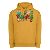 Pigment Peanut Butter teacher life Urban Hoodie - MaliasSmallBusiness