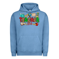 Pigment Pebble Blue teacher life Urban Hoodie - MaliasSmallBusiness