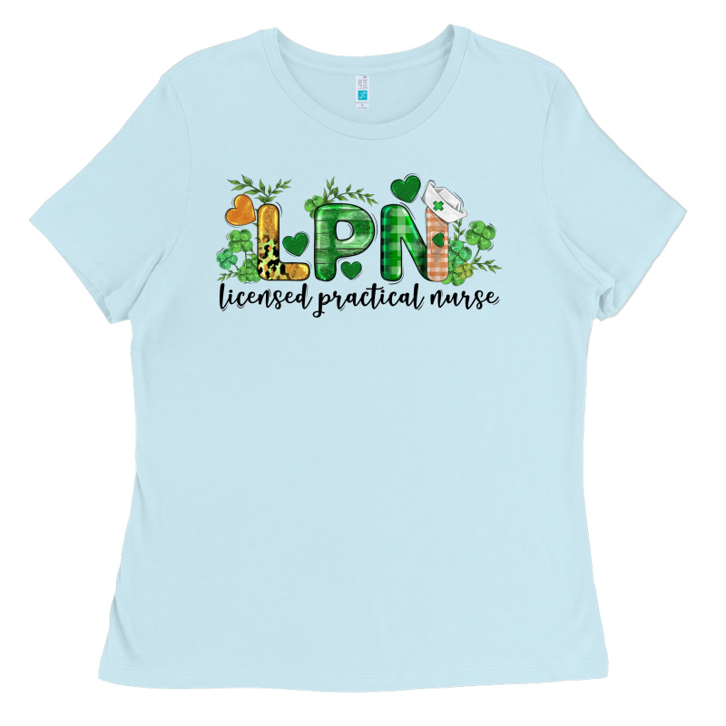 St. Patricks Day Registered Nurse Lpn Heart Ladies Tee by BarkalooDesign | Teevron