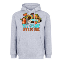 Heather Grey 1 st grade let's do this Heavyweight Hoodie - JahusDesignShop