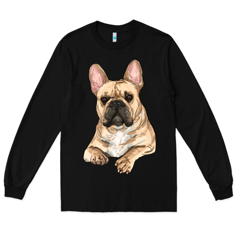 French Bulldog Sitting Long Sleeve Tee by RanaPortraitStore | Teevron