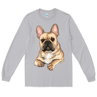 Moon Dust french bulldog sitting Long Sleeve Tee - RanaPortraitStore