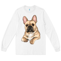 White french bulldog sitting Long Sleeve Tee - RanaPortraitStore