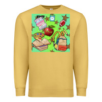 Antique Gold school seamless pattern Premium Sweatshirt - BundleAndBundleShop