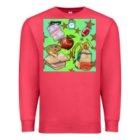 Cardinal school seamless pattern Premium Sweatshirt - BundleAndBundleShop
