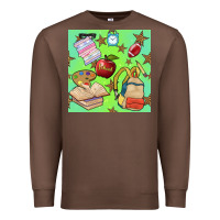 Chestnut school seamless pattern Premium Sweatshirt - BundleAndBundleShop