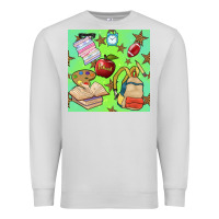 Dove Grey school seamless pattern Premium Sweatshirt - BundleAndBundleShop