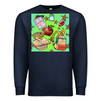 Navy school seamless pattern Premium Sweatshirt - BundleAndBundleShop