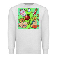 Oatmeal Heather school seamless pattern Premium Sweatshirt - BundleAndBundleShop