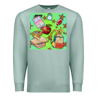 Seafoam school seamless pattern Premium Sweatshirt - BundleAndBundleShop