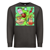 Smoke school seamless pattern Premium Sweatshirt - BundleAndBundleShop