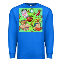 True Royal school seamless pattern Premium Sweatshirt - BundleAndBundleShop