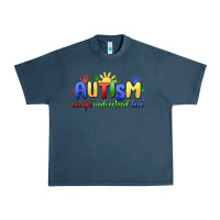 Midnight Navy autism accept understand love Urban Heavy Tee - MaliasSmallBusiness