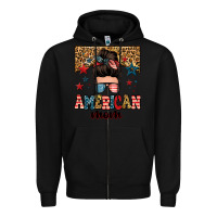 Black american mom junkie messy bun Zipper Hoodie - Zillion Design Studio