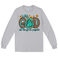 Moon Dust with god all things are possible gemstone Long Sleeve Tee - Zillion Design Studio
