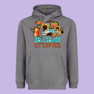 3rd Grade Let's Do This Heavyweight Hoodie Designed By Jahusdesignshop