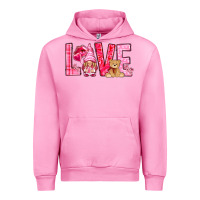 Fuchsia Pink love with gnome Urban Hoodie - NancyCooperArtShop