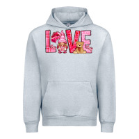 Heather Grey love with gnome Urban Hoodie - NancyCooperArtShop