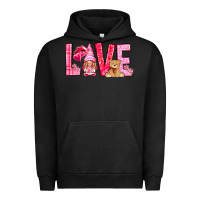 Pigment Black love with gnome Urban Hoodie - NancyCooperArtShop