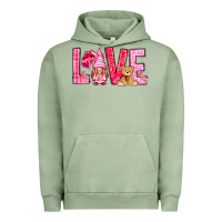 Pigment Oil Green love with gnome Urban Hoodie - NancyCooperArtShop