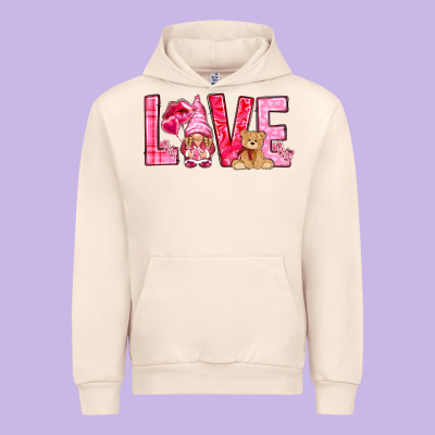 Love With Gnome Urban Hoodie Designed By Nancycooperartshop