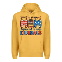 Mustard just a normal mom trying not to raise liberals Premium Hoodie - MaliasSmallBusiness
