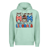 Seafoam just a normal mom trying not to raise liberals Premium Hoodie - MaliasSmallBusiness