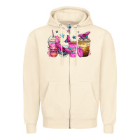 Sandshell antisocial butterfly coffee cups Zipper Hoodie - Zillion Design Studio