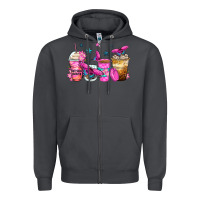 Smoke antisocial butterfly coffee cups Zipper Hoodie - Zillion Design Studio