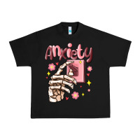 Black anxiety skeleton hand Urban Heavy Tee - MaliasSmallBusiness