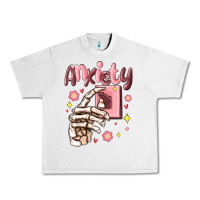 Lunar Rock anxiety skeleton hand Urban Heavy Tee - MaliasSmallBusiness
