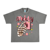 Tornado anxiety skeleton hand Urban Heavy Tee - MaliasSmallBusiness