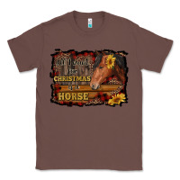 Chestnut all i want for christmas is a horse brown horse Classic Tee - RanaPortraitStore